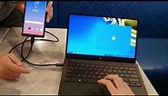 Quick Demo, HP Elite X3 Laptop Dock + Samsung Galaxy Note 9 = Samsung Dex Mode