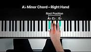 How to Play the A♭ Minor Chord on the Piano
