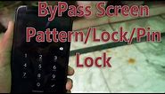 How to Bypass Screen Pattern / Pin / Password lock in any Android Phone