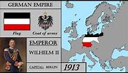 German Empire (1871-1918) History. Every Year. EUROPE ONLY.
