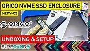 ORICO nVMe M2 SSD Enclosure M2PV-C3 Realtek RTL9210 Unboxing & Setup & Install