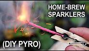 Making Sparklers - (Improvised Hand-Held Fireworks)