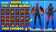NEW “MANIC” Showecased With 170+ BACK BLINGS! Fortnite Battle Royale (BEST MANIC COMBOS)