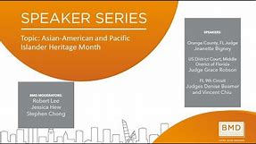BMD Diversity Speaker Series for AAPI Heritage Month