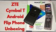 ZTE Cymbal T Android Flip Detailed Unboxing & First Impressions.
