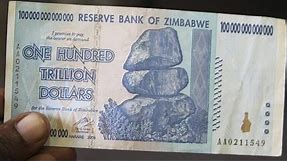 Zimbabwe's 100-Trillion-Dollar Note Gains in Value