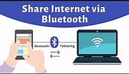 How to Share Internet via Bluetooth [PC & Android Phone]