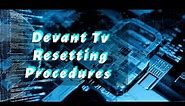 Devant Tv resetting process