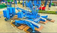 Stunning GIANT RC crane builds a wind power plant!
