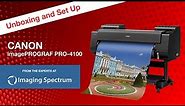 Watch the Unbox and Setup of the Canon imagePROGRAF PRO-4100 44" Large Format Inkjet Printer