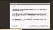 Audio Setup Wizard in Adobe Connect