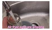 Best hard fried eggs? #airfryer #airfryermaster #airfryerguy #eggs | Janelle Wheale