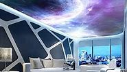 KOMNNI Custom 3D Cosmic Planet Mural Ambilight Ceiling Peel and Stick Wallpaper Decoration Mural
