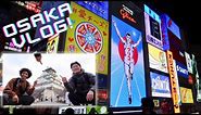Exploring Osaka Travel Vlog! Glico Running Man and Osaka Castle | 日本語留学