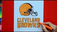 How to draw the Cleveland Browns Logo (NFL Team)