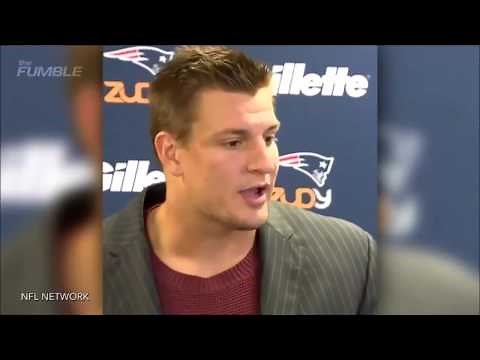 Rob Gronkowski Makes 69 Joke During Post Game Interview