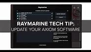 Raymarine Tech Tip: Update the Software in your Axiom MFD