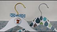 DIY - Decorate hangers using decoupage technique