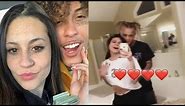 lil skies showing off his new girlfriend