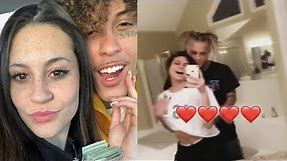 lil skies showing off his new girlfriend