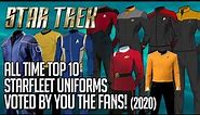 Star Trek Top 10 Starfleet Uniforms of All Time! (2020)