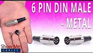 How To Install The 6 Pin DIN Male Solder Connector - Metal