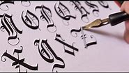 How to a Lettering | Old English | Lettering | Calligraphy | A to Z.