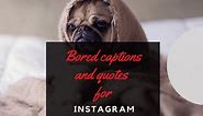 250  Bored Captions And Quotes For Instagram [2024 Edition]