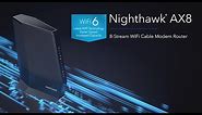 Introducing the Nighthawk AX8 8-Stream WiFi 6 Cable Modem Router (CAX80) | NETGEAR