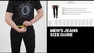 Men's guide to sizing Tobacco Jeans and Pants