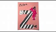 How To Create The Letter Z Zebra Craft