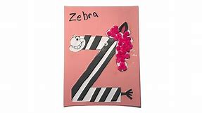 How To Create The Letter Z Zebra Craft