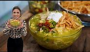 The BEST GREEN CHICKEN TORTILLA SOUP Recipe, you NEED to MAKE TODAY!!! | SOPA AZTECA VERDE