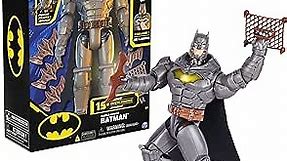 DC Comics, Battle Strike Batman 12-inch Action Figure, 5 Accessories, 20+ Sounds, Collectible Kids Toys for Boys and Girls Ages 3 and Up