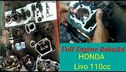 Full Engine Rebuild | honda livo 110cc| engine fitting | #hondalivo #rebuilding