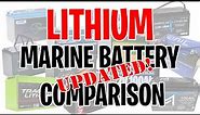 UPDATED! Know BEFORE You Buy! Marine Lithium Battery Comparison | Trolling Motor | Fish Finder