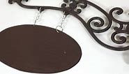 Relaxdays, Brown Hanging Chalkboard Sign, Antique Design, Notes, Messages, Cast Iron, Jib, For