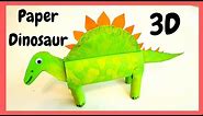 3D paper dinosaur | Easy kids crafts | Dinosaur crafts