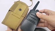 Walkie Talkie Pounch Two Way Radio Holster Holder Case Universal Carrier Bag (Tan)