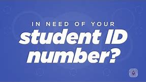 Find Your Student ID Number