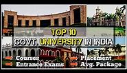 Top 10 Govt University in India / Top Central University in India / Full Details / Educationiya