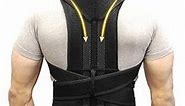 Back Support Belts Posture Corrector Back Brace Improves Posture and Provides For Lower and Upper Back Pain Men and Women (L)
