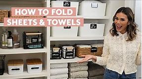 5 Organization Tips for a Clutter-Free Linen Closet | How To Fold Towels & Sheets | Real Simple