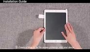 How to install screen protector on your iPad or tablet (SPARIN A09)
