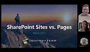 What's The Difference Between SharePoint Sites & SharePoint Pages?
