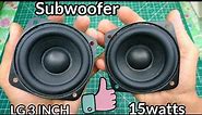 UNBOXING TEST REVIEW SPEAKER SUBWOOFER LG 3 INCH, 15 WATTS 4OHM, SEEMOOKK