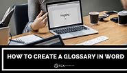 How to Create a Glossary in Word - TCK Publishing
