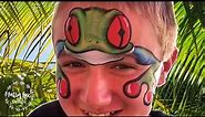 Tree Frog - Face Paint Tutorial