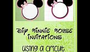 Cricut | DIY | Minnie Mouse Birthday Invitations