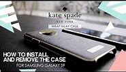 Installing & Remove Kate Spade New York Wrap Inlay Case Samsung Galaxy S9